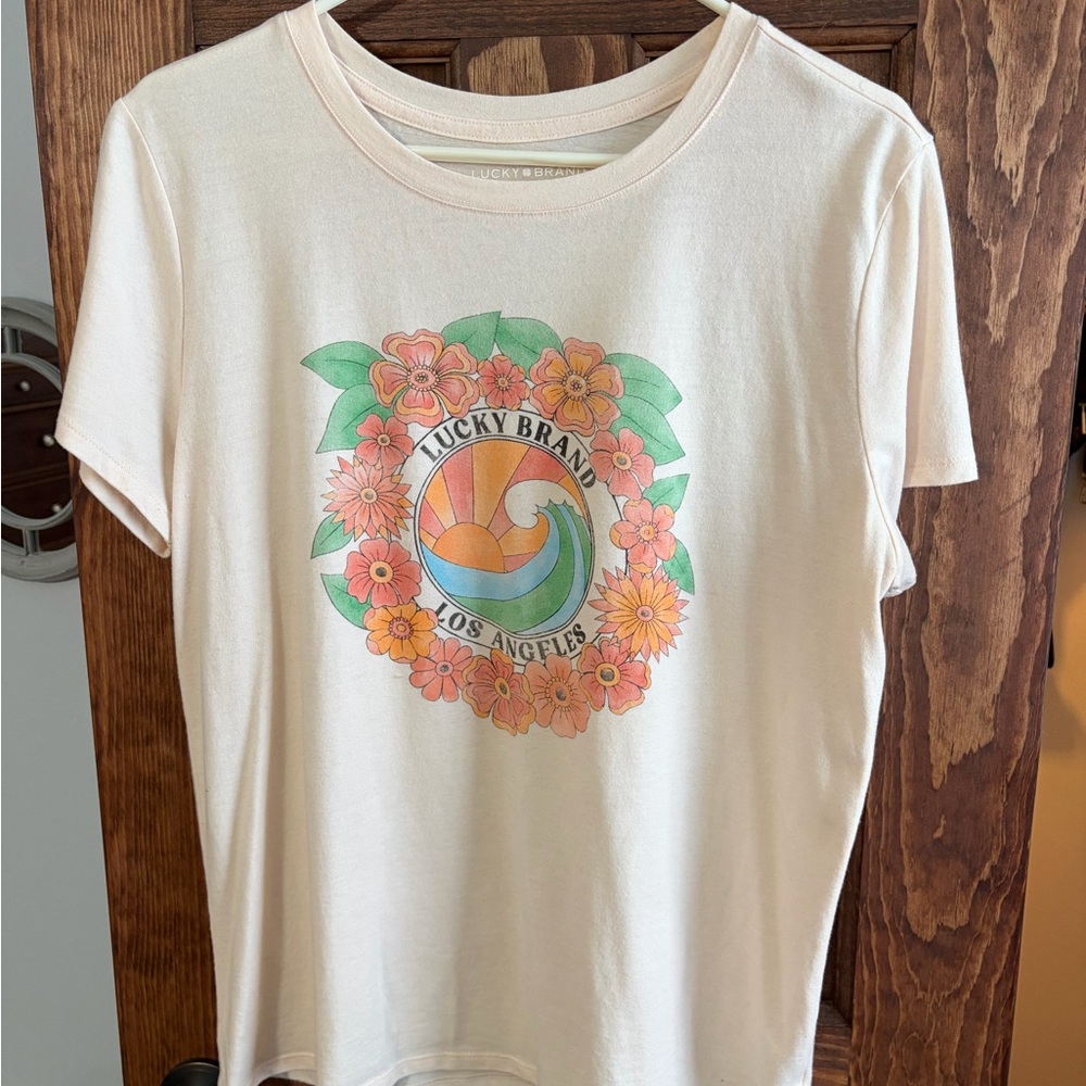 Lucky Brand Women's Floral Graphic Tee Women’s Large